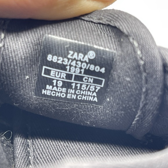 Zara Leather Suede Gray Boys Toddler Baby Comfort Shoes Loafers Size EU 19 US 4 - Picture 7 of 7